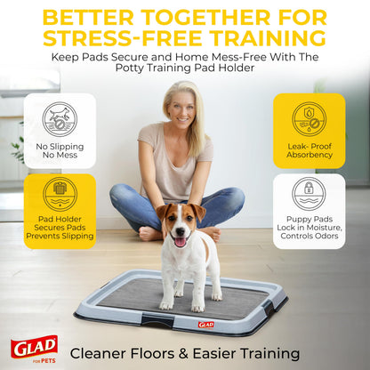 Glad for Pets Activated Carbon Disposable Dog Training Pads, 100 Count