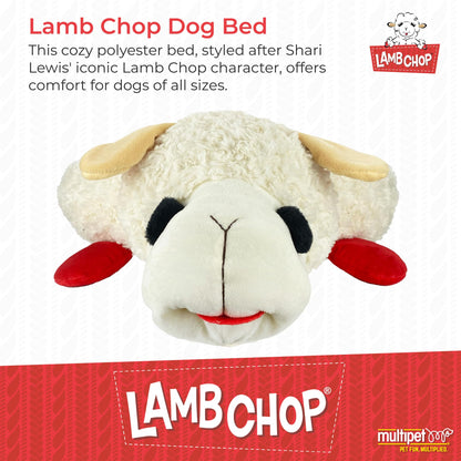Multipet Lamb Chop Dog Plush Toy - Squeaky Toy for All Dogs - Extra Soft Plush - Stuffed Animal for Cuddling & Playing - Jumbo (24", Cream)