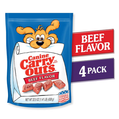 Canine Carry Outs Beef Flavor Dog Treats, 47 Ounce Bag