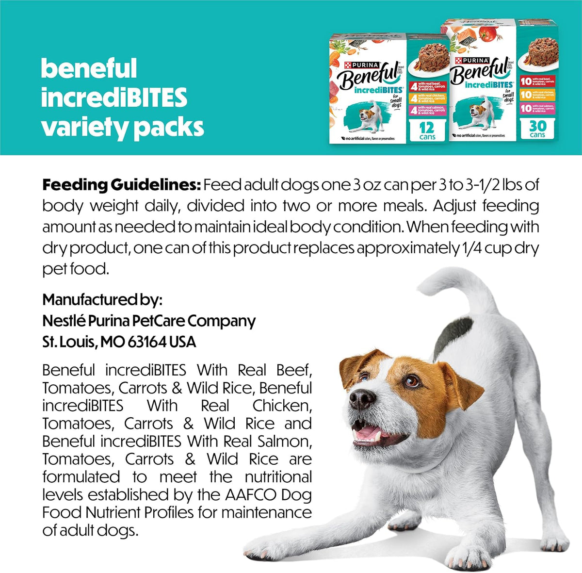 Purina Beneful Small Breed Wet Dog Food Variety Pack, (30) 3 oz Cans