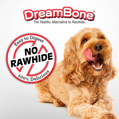 DreamBone Twisties Rawhide-Free Dog Treats with Real Protein, 25 Count