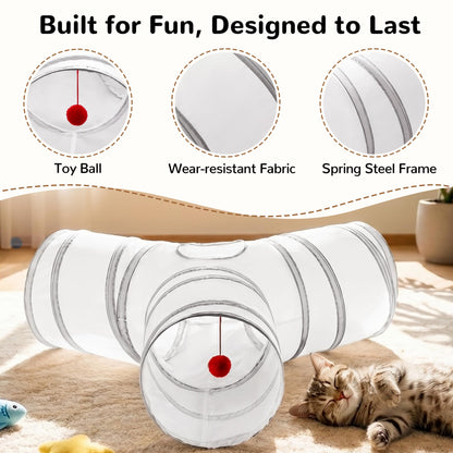 Tempcore Pet Tunnel Tube Cat Toys, Cat Tunnels for Indoor Cats