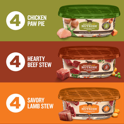Nutrish Chicken Paw Pie Wet Dog Food, 8 oz. Tub (Pack of 8) (Rachael Ray)