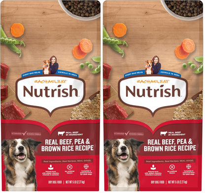 Nutrish Dry Dog Food, Beef, Pea & Brown Rice, 40 lb. Bag (Rachael Ray)