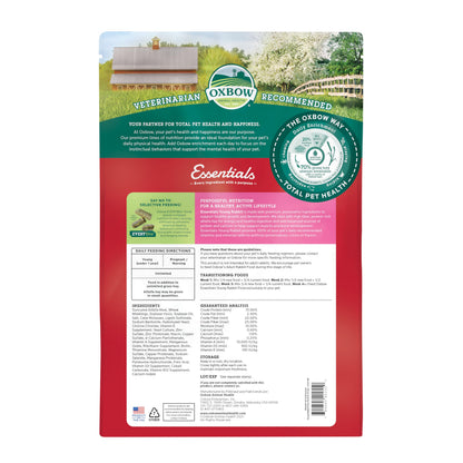 Oxbow Essentials Adult Rabbit Food, Timothy Hay Rabbit Pellets, USA, 5 lb