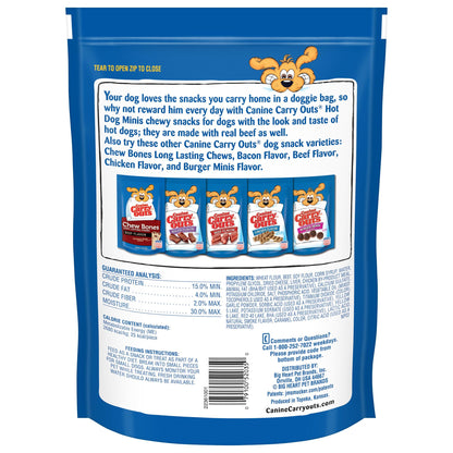 Canine Carry Outs Beef Flavor Dog Treats, 47 Ounce Bag
