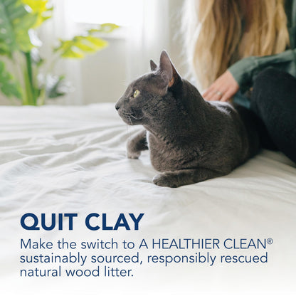 ökocat Low Tracking Natural Wood Clumping Cat Litter, Odor Control 14 Lbs