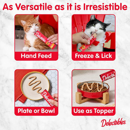 Delectables Squeeze Up Catnip Variety Pack, Creamy Squeezable Puree, Lickable Wet Cat Treats, Grain Free, No-Added Fillers, No-by-Products, No-Added Preservatives, 20 Count, 0.5 Ounces (Pack of 4)