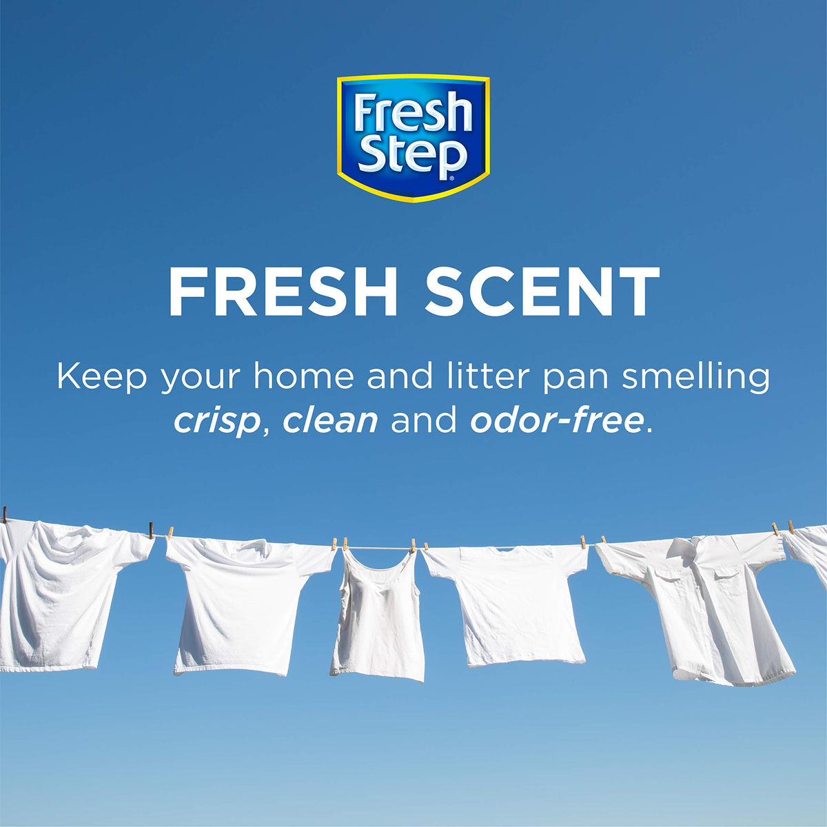 Fresh Step Cat Litter Crystals Deodorizer, Summer Breeze Scent, 30 Oz