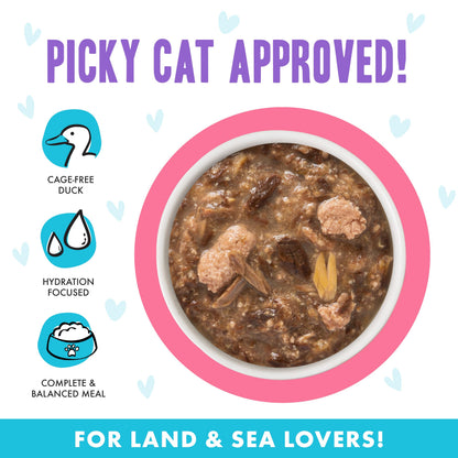 Weruva B.F.F. OMG - Best Feline Friend Oh My Gravy! Tuna & Chicken Charm Me with Tuna & Chicken in Gravy Cat Food, 3oz Pouch (Pack of 48)