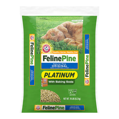 Feline Pine Platinum Non-Clumping Cat Litter 17lb