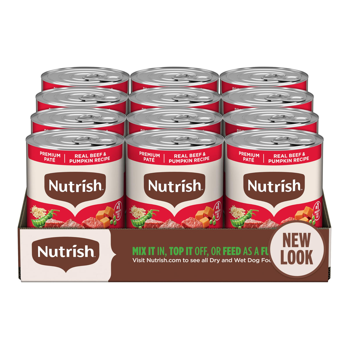 Nutrish Paté Variety Pack Wet Dog Food, 13 oz. Can, 12 Pack (Rachael Ray)