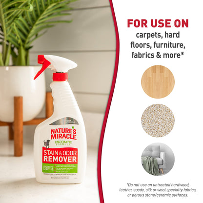 Nature’s Miracle Dog Stain & Odor Remover, Enzymatic Cleaner, 32 oz