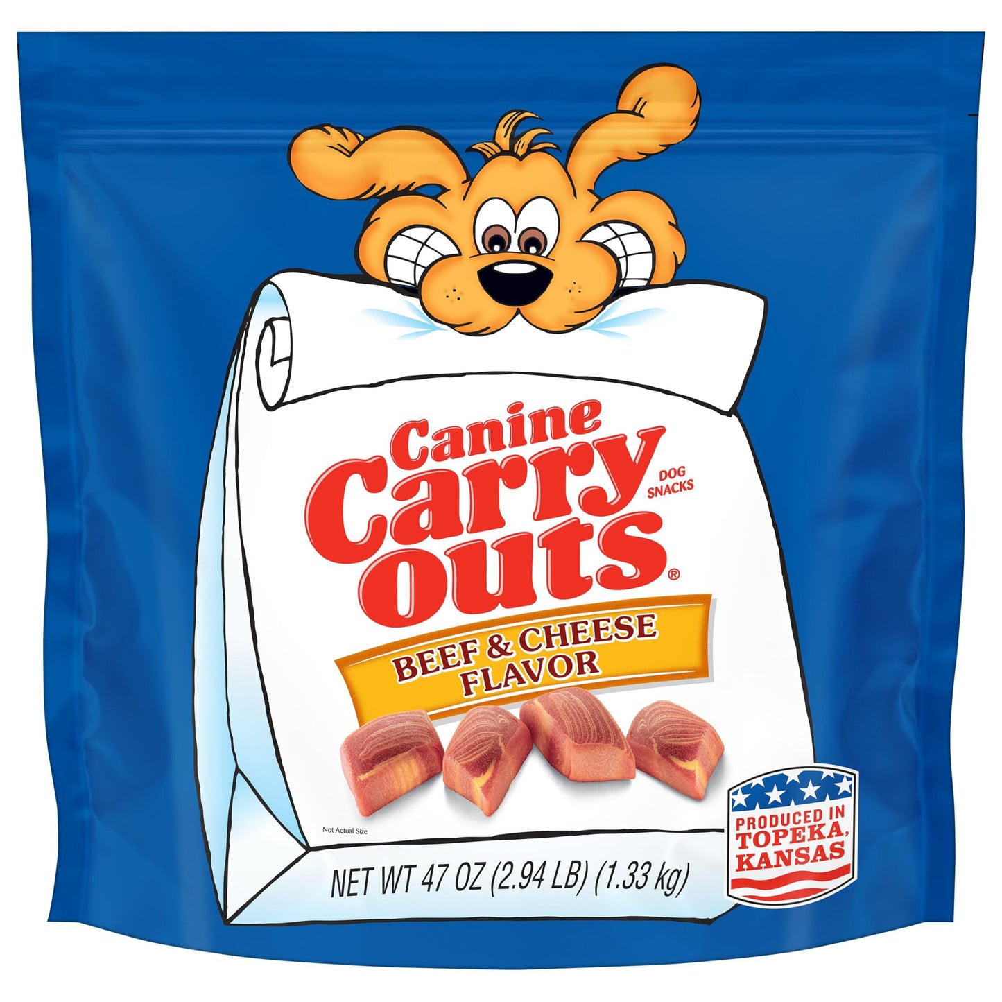 Canine Carry Outs Beef Flavor Dog Treats, 47 Ounce Bag