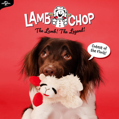 Multipet Lamb Chop Dog Plush Toy - Squeaky Toy for All Dogs - Extra Soft Plush - Stuffed Animal for Cuddling & Playing - Jumbo (24", Cream)
