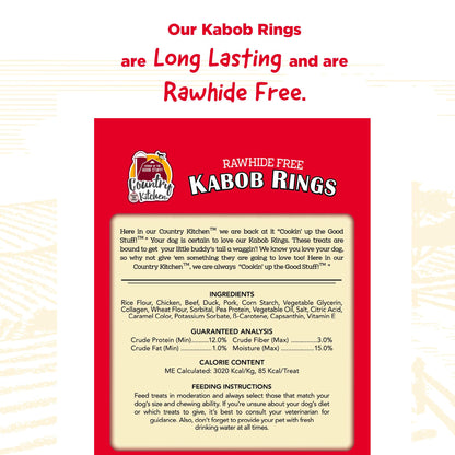 Country Kitchen Rawhide Free Beef Twists Dog Chews, 3 Count