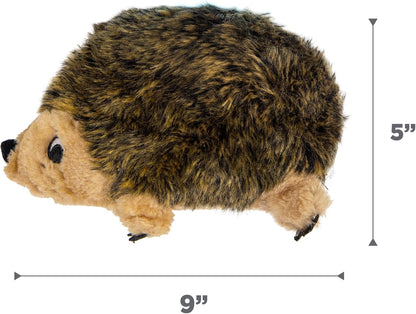 Outward Hound Hedgehogz Plush Dog Toy, Squeaks & Grunts, Medium, 9" x 6.5"