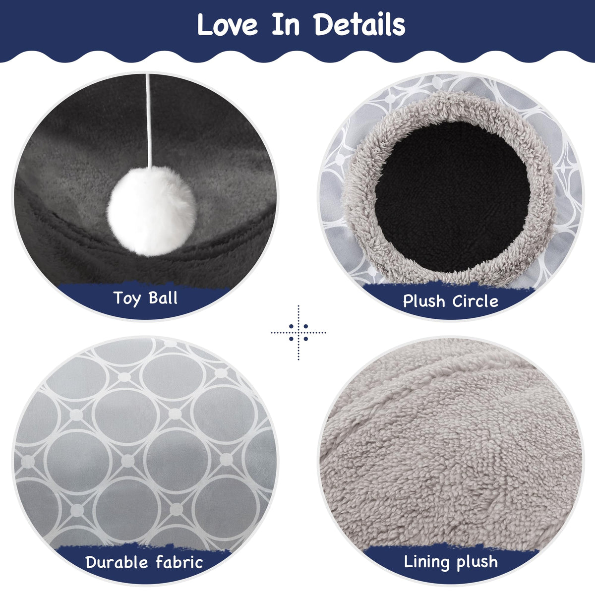 Tempcore Pet Tunnel Tube Cat Toys, Cat Tunnels for Indoor Cats