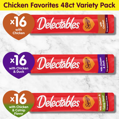 Delectables Squeeze Up Non-Seafood Variety Pack Lickable Cat Treat, 20 Count (Pack of 1)