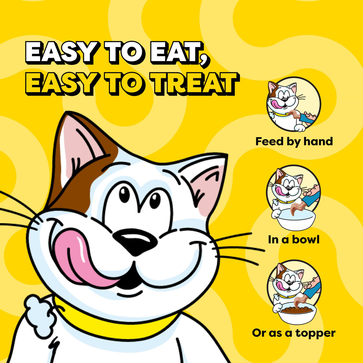 Temptations Creamy Puree Cat Treats, Chicken, Salmon & Tuna, 24 Count