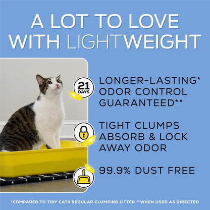 Purina Tidy Cats LightWeight Glade Clear Springs Litter, 17 lb