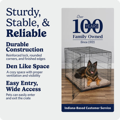 Midwest 42-Inch Single Door iCrate, for Large Breeds, 71-90 lbs