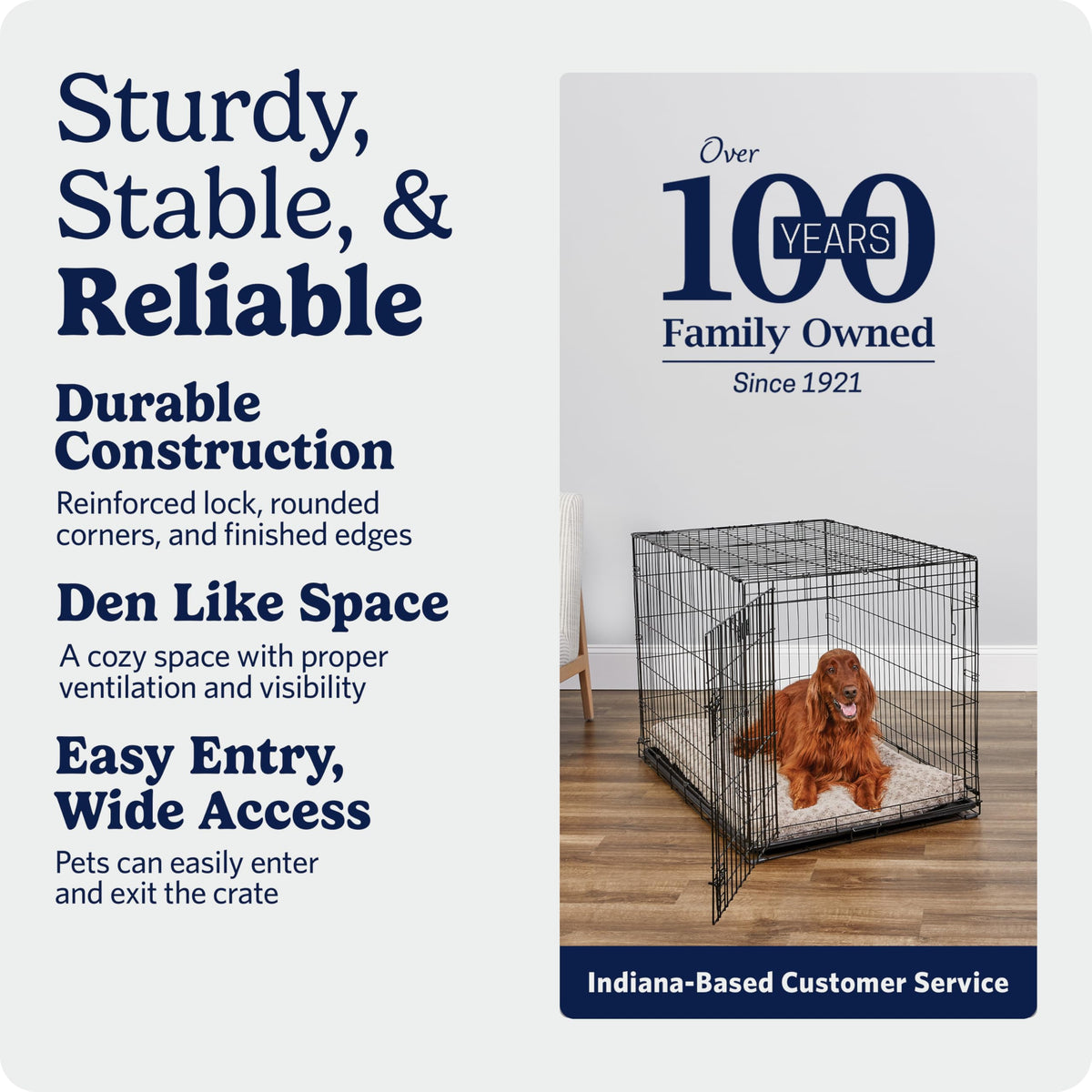 Midwest 30-Inch Single Door iCrate, for Medium Breeds, 21-40 lbs