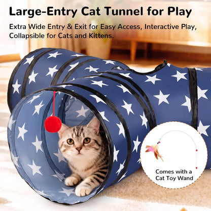 Tempcore Pet Tunnel Tube Cat Toys, Cat Tunnels for Indoor Cats