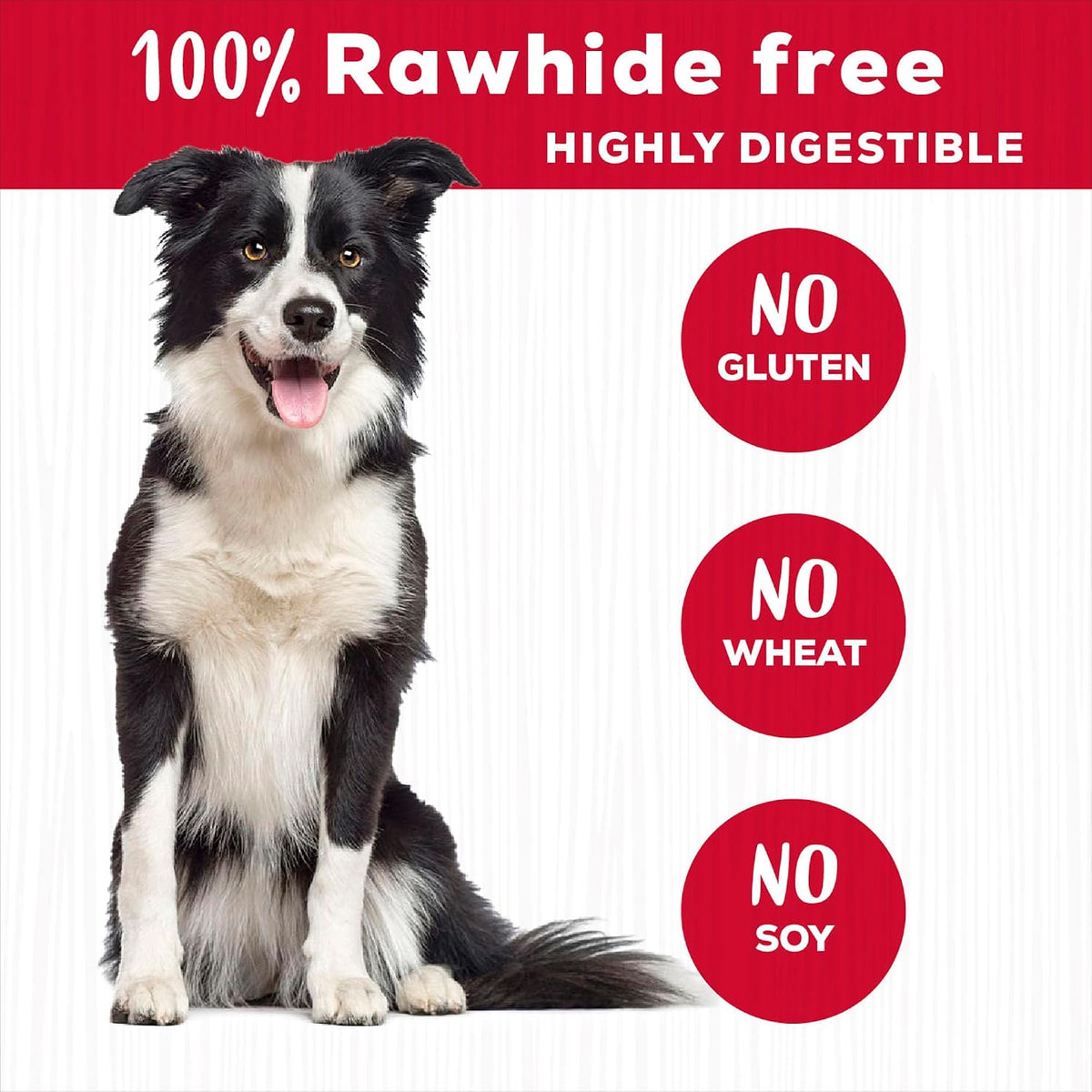 Country Kitchen Rawhide Free, Peanut Butter Rings Dog Chews, 21 Count