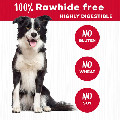 Country Kitchen Rawhide Free, Peanut Butter Rings Dog Chews, 21 Count