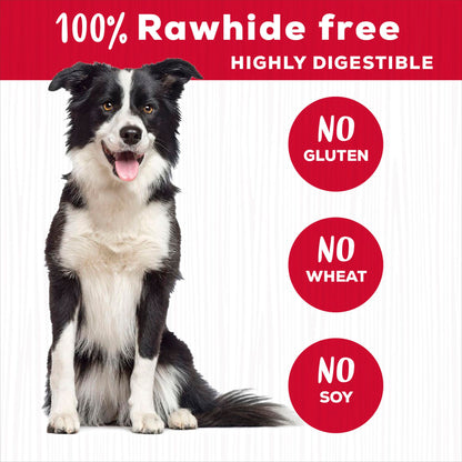 Country Kitchen Rawhide Free Beef Twists Dog Chews, 3 Count