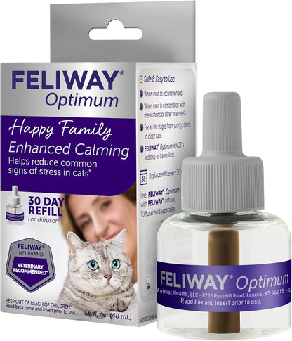 FELIWAY Optimum Cat Calming Pheromone Diffuser Refill - 1 Pack