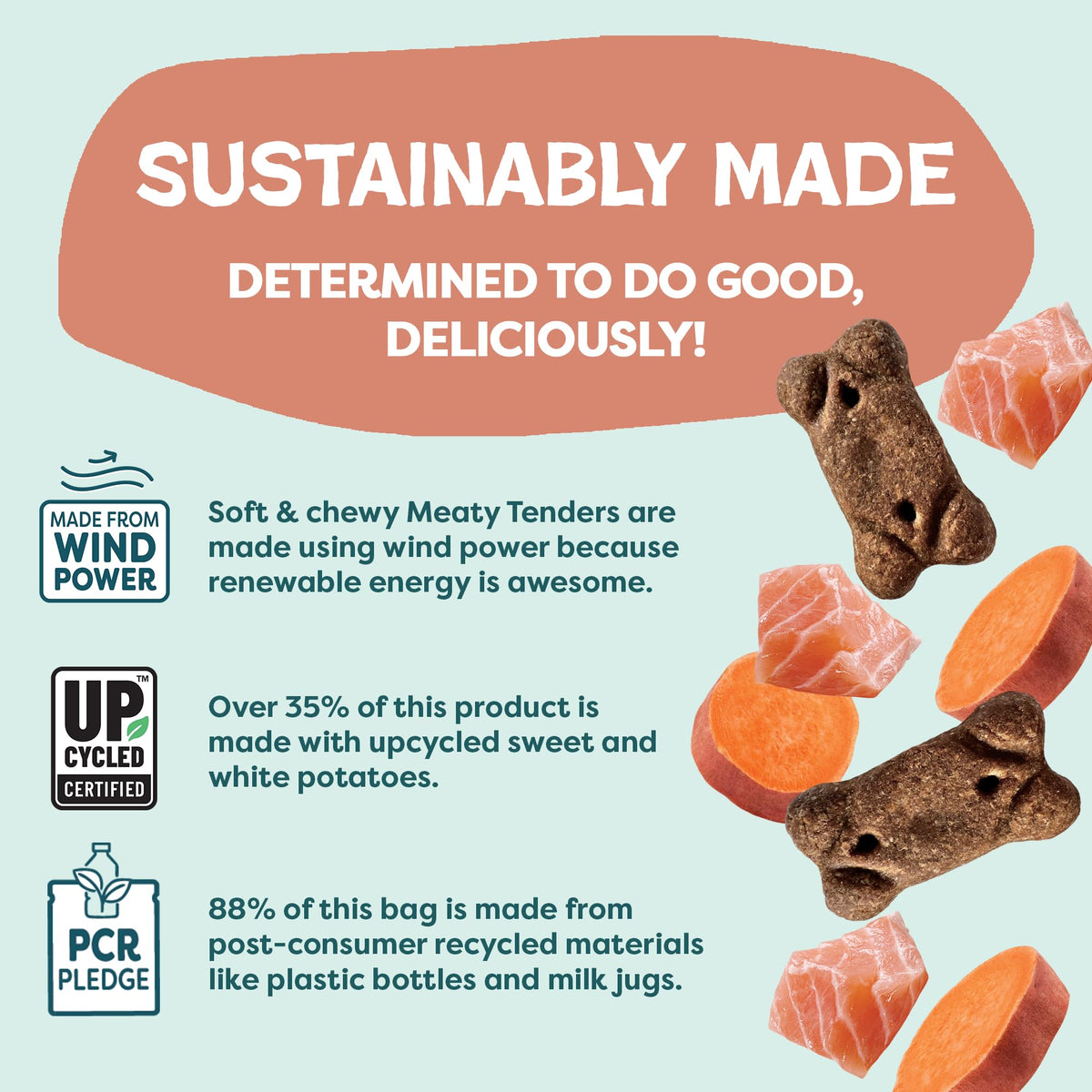 Shameless Pets Meaty Tenders Variety Pack, Soft Dog Treats, 8 Ounce (Pack of 6)