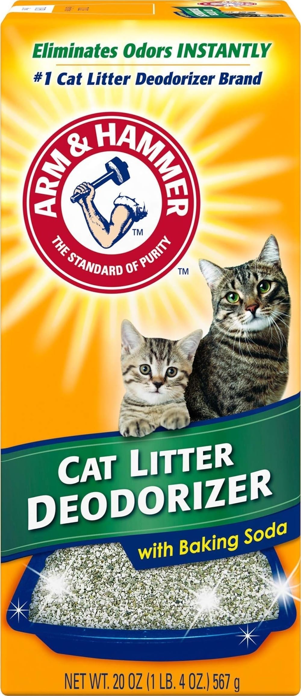 ARM & HAMMER Cat Litter Deodorizer Double Duty, 30 oz, 6 Pack