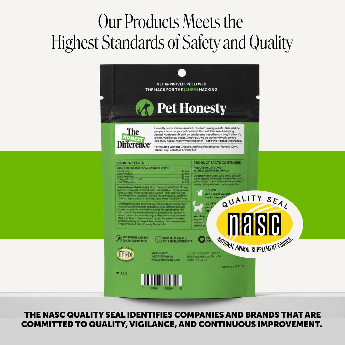 Cat Hairball Remedy Treats - Dual Texture Crunchy Creamy Hairball Treatment for Cats, Furball Relief Control Supplement with Fiber, Fish Oil for Indoor Cats Skin Coat Digestion (90-Day Supply)