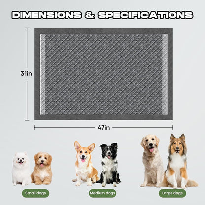 Dog Pee Pads for Dogs Extra Large 31"x47" Count with Tabs