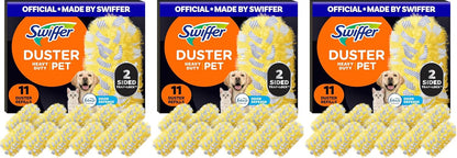 Swiffer Pet Heavy Duty Dusters Refills, Multisurface 360 Dusters with Febreze Odor Defense, 11 Count