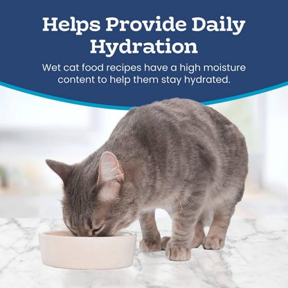 Blue Buffalo Tastefuls Wet Cat Food, Made with Natural Ingredients, Tuna and Chicken Flaked Entrées in Gravy, 3oz Cans, 4-Count Variety Pack Trial Size