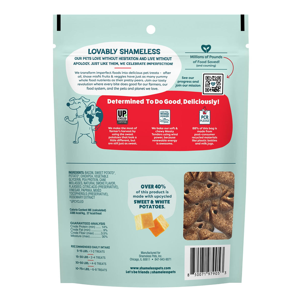 Shameless Pets Meaty Tenders Variety Pack, Soft Dog Treats, 8 Ounce (Pack of 6)