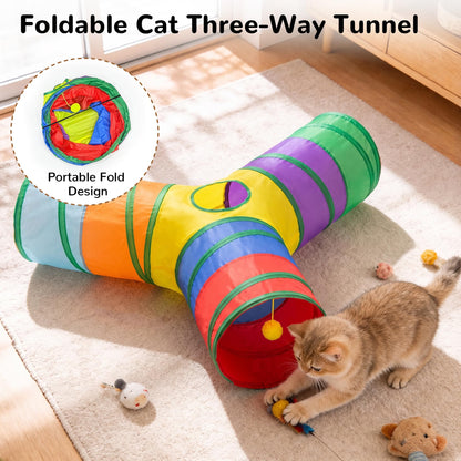 Tempcore Pet Tunnel Tube Cat Toys, Cat Tunnels for Indoor Cats