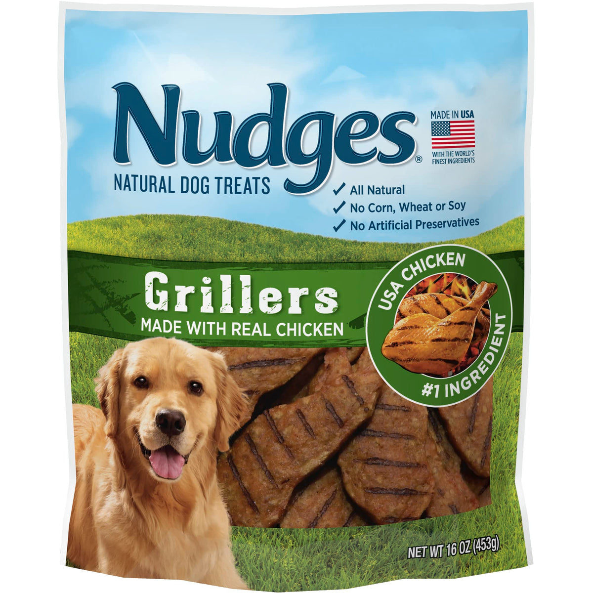 Blue Buffalo Nudges Grillers Steak Dog Treats, 16 oz