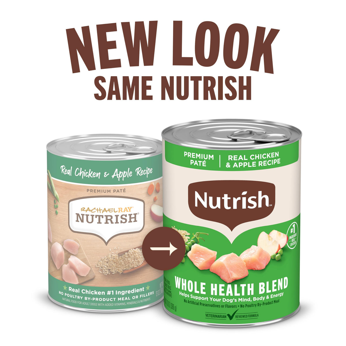 Nutrish Paté Variety Pack Wet Dog Food, 13 oz. Can, 12 Pack (Rachael Ray)