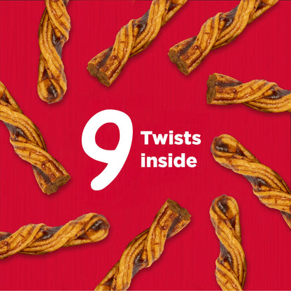 Country Kitchen Rawhide Free Beef Twists Dog Chews, 3 Count