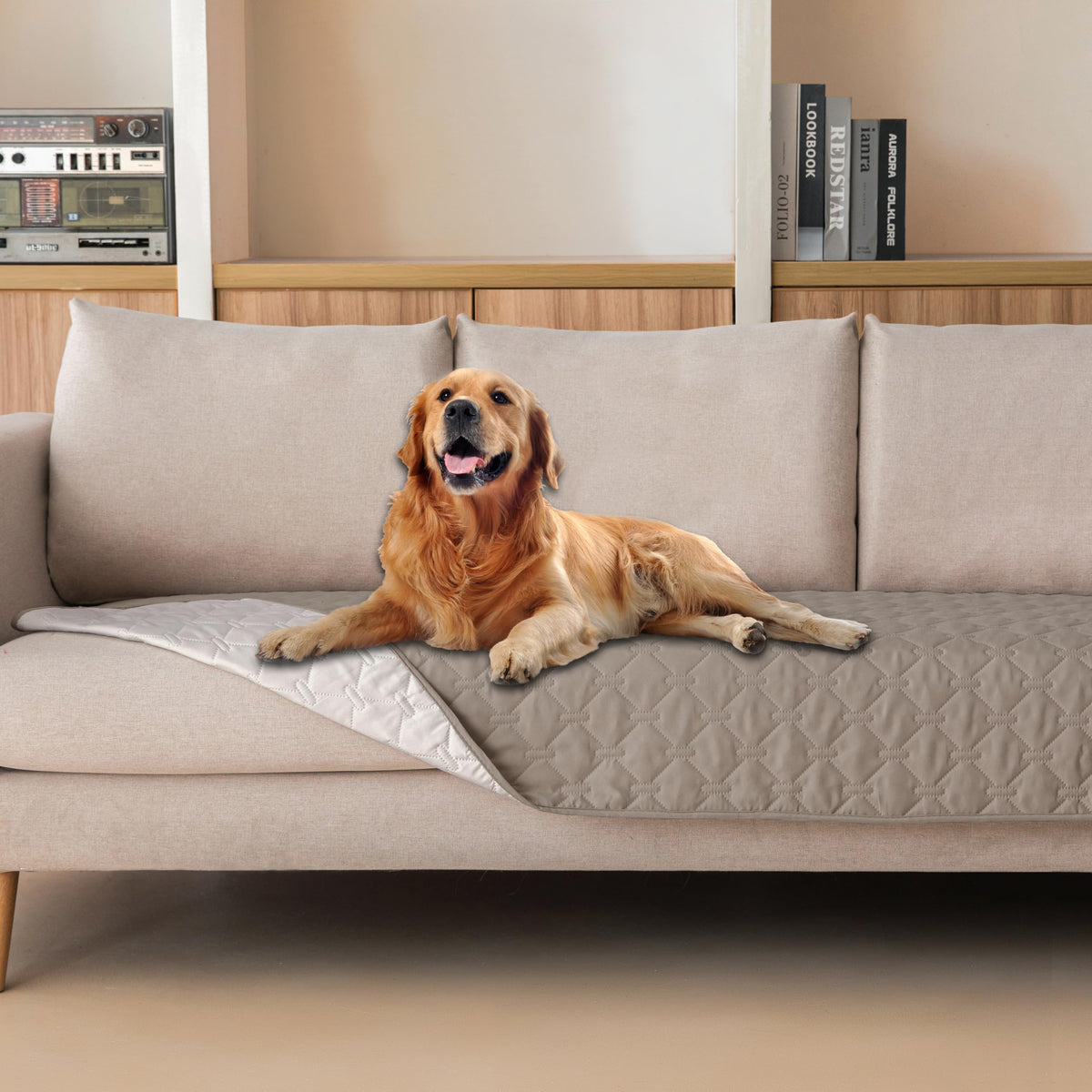 gogobunny Waterproof Dog Blanket, Couch Covers for Sofa, Reusable Pee Pads