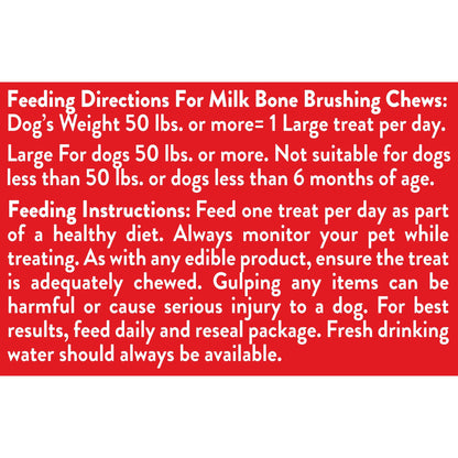 Milk-Bone Brushing Chews, Mini, Original Flavor, 90 Dental Treats