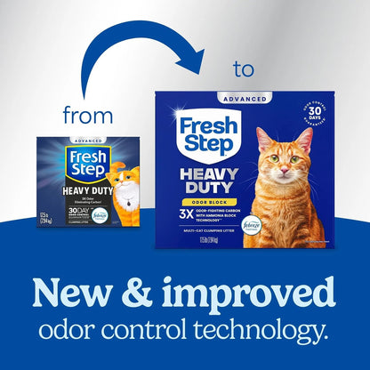 Fresh Step Advanced Heavy Duty Multi Cat Clumping Cat Litter, 17.5 lb.