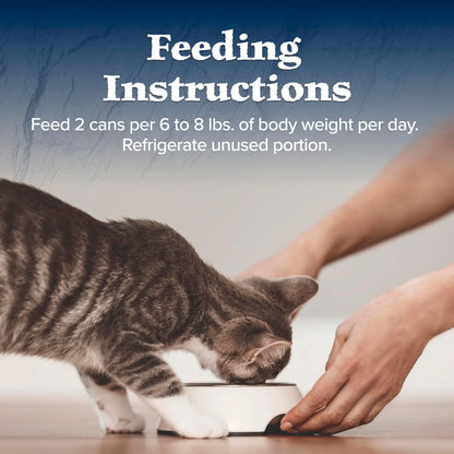 Blue Buffalo Tastefuls Wet Cat Food, Made with Natural Ingredients, Tuna and Chicken Flaked Entrées in Gravy, 3oz Cans, 4-Count Variety Pack Trial Size