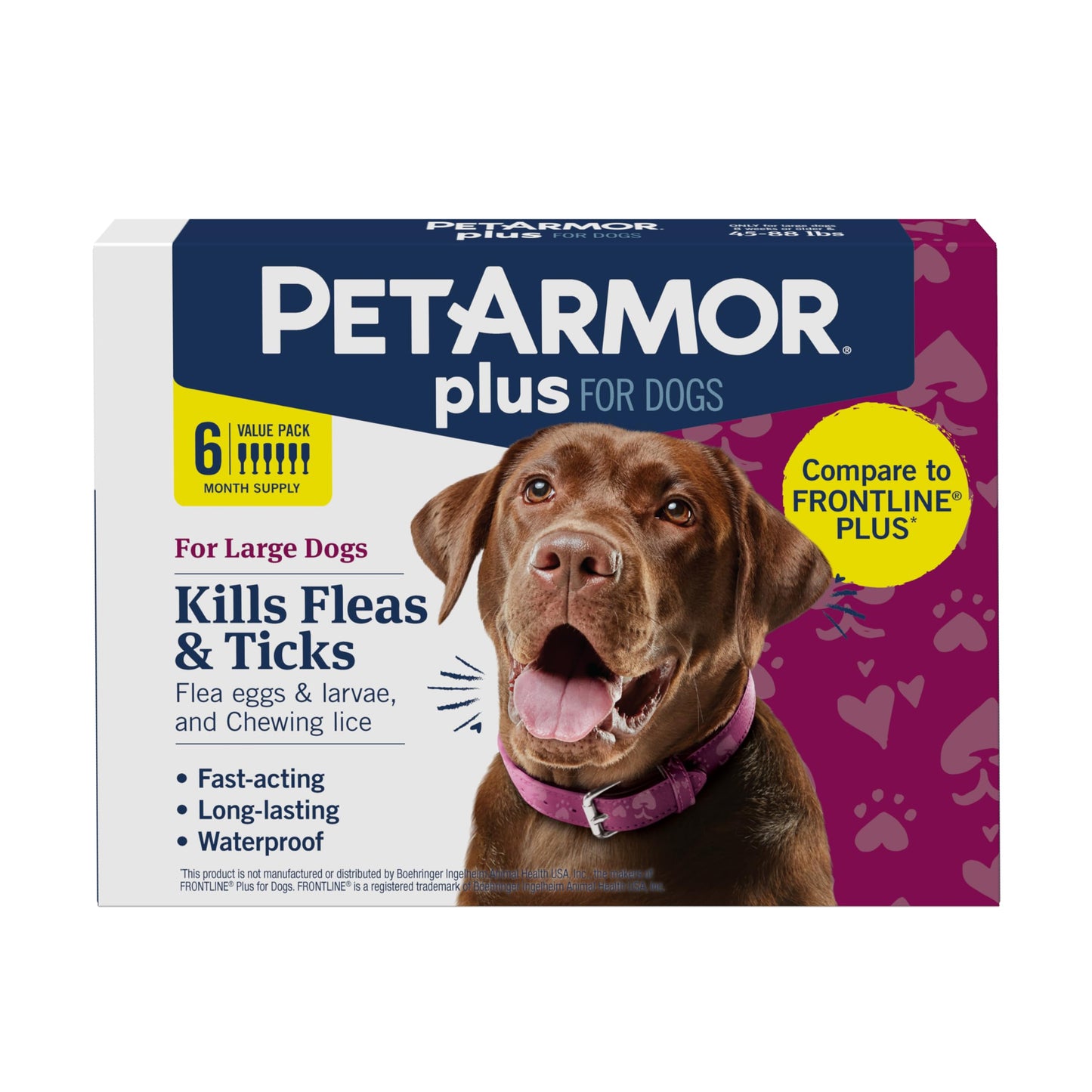 PetArmor Plus Flea and Tick Prevention for Cats, Cat Flea and Tick Treatment, 3 Doses, Waterproof Topical, Fast Acting, Cats Over 1.5 lbs