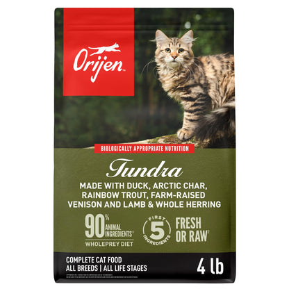 ORIJEN Grain Free WHOLEPREY Dry Cat Food Original Recipe 4lb Bag