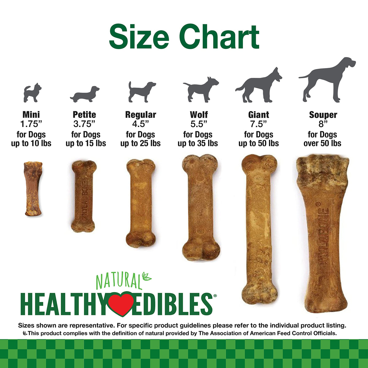 Nylabone Healthy Edibles Puppy Dog Treats Variety Pack, 3 Count